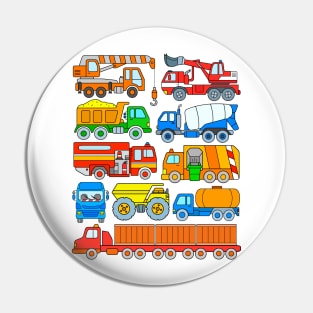 Trucks and Heavy Vehicles for Kids Pin