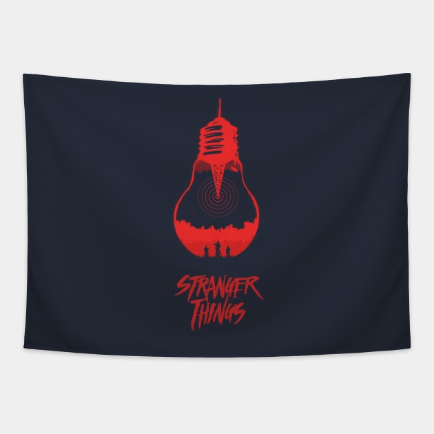 The Upside Down - Stranger Things Tapestry by edwardjmoran