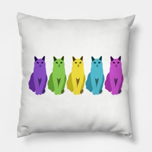 Cats of Many Colors Pillow