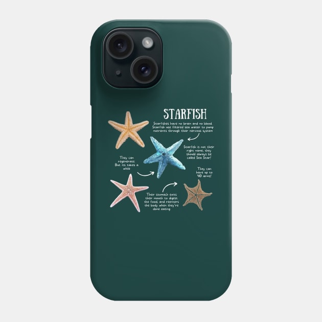 Animal Facts - Starfish Phone Case by Animal Facts and Trivias