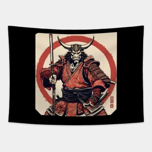 Minotaur Samurai Tapestry