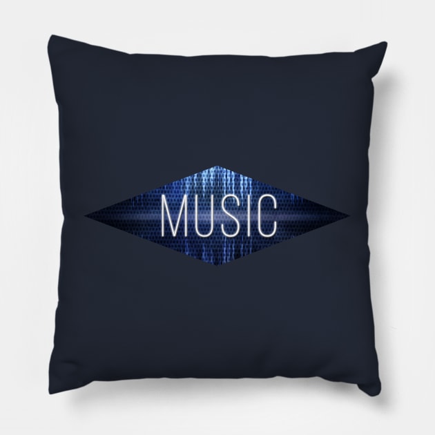 Music Typo Pillow by Destroyed-Pixel