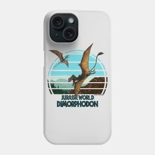 Dimorphodon Distressed Jurassic Flying Dinosaur Phone Case