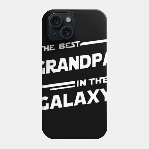 the best grandpa in the galaxy white Phone Case by omarbardisy