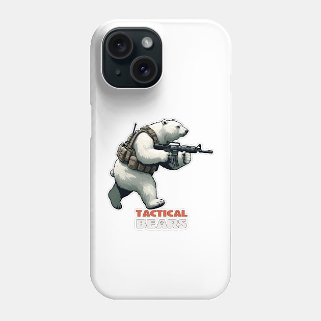 Tactical Bears Phone Case by Rawlifegraphic