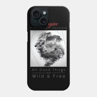 Lion Nature Outdoor Imagine Wild Free Phone Case