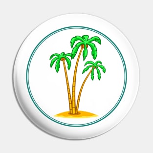 Palms on islet Pin