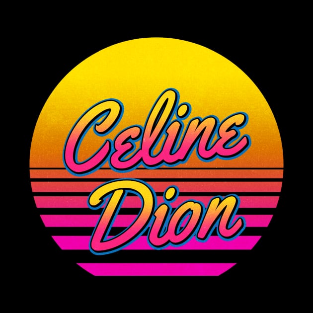 Celine Personalized Name Birthday Retro 80s Styled Gift by Jims Birds