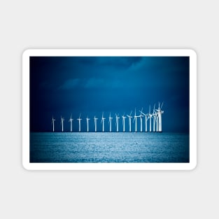 Offshore Windmills / Swiss Artwork Photography Magnet