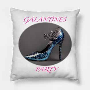 Galentines party shoes again Pillow