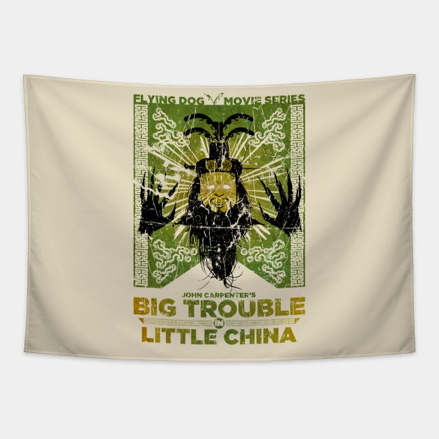 FLAYING DOG LITTLE CHINA Tapestry by garudabot77