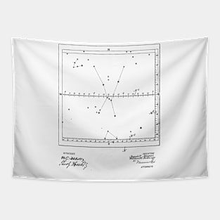 Star Finder Vintage Patent Hand Drawing Tapestry