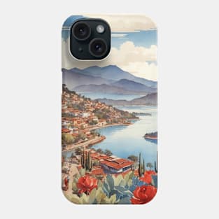 Valle de Bravo Estado de Mexico Mexico Vintage Tourism Travel Phone Case