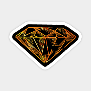 orange diamond Magnet