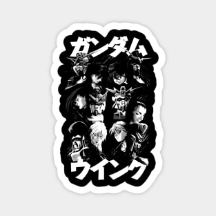 Gundam Wing Pilots (white) Magnet