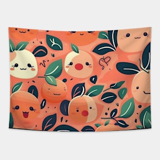 Expressive Little Peaches Tapestry