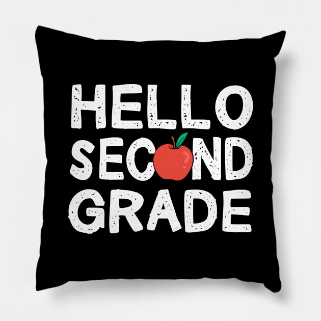 Hello Second Grade Pillow by SKHR-M STORE