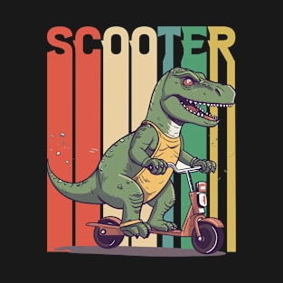 Stunt Scooter - Scootering T Rex T-Shirt