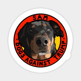 DOGS AGAINST TRUMP - SAM Magnet