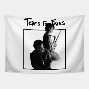 Vintage 80s Tears For Fears Tapestry