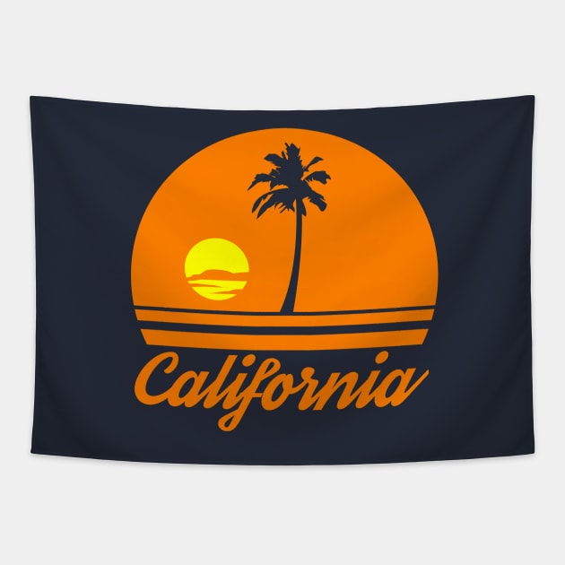 California sunset Tapestry by Styleuniversal