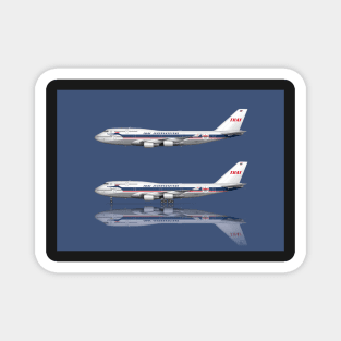 Thai Airways 747-4D7  Retro Livery Magnet