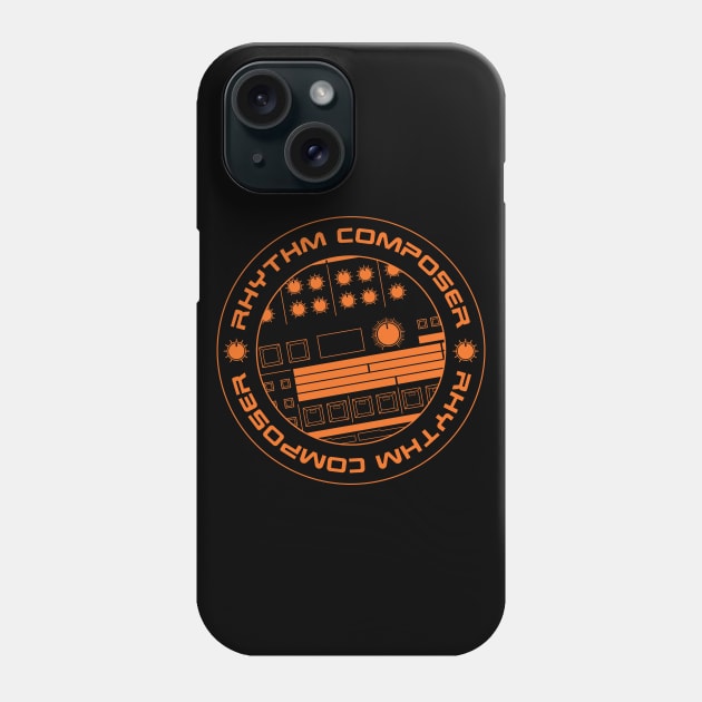 909 Drum Machine Circle Phone Case by Atomic Malibu