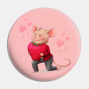 Mouse Valentine Pin