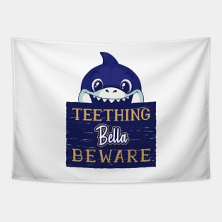 Bella - Funny Kids Shark - Personalized Gift Idea - Bambini Tapestry