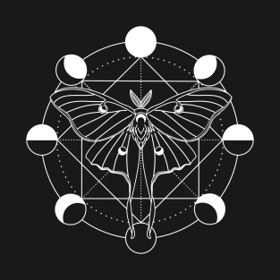 Luna Moth Moon Phase T-Shirt