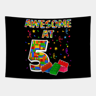 Birthday Gift For Kids 5 Years Old Building Blocks Tapestry