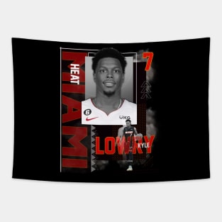 Miami Heat Kyle Lowry 7 Tapestry