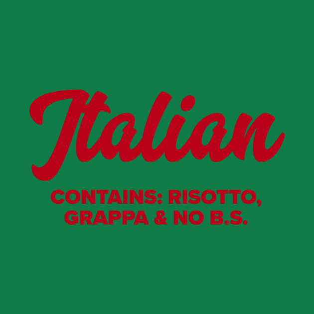 Italian by MessageOnApparel