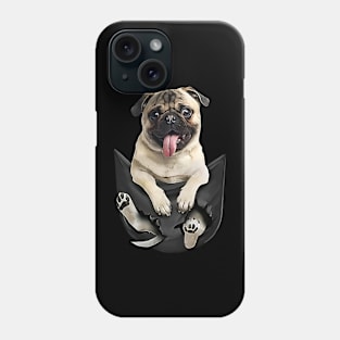 Pug with love Phone Case