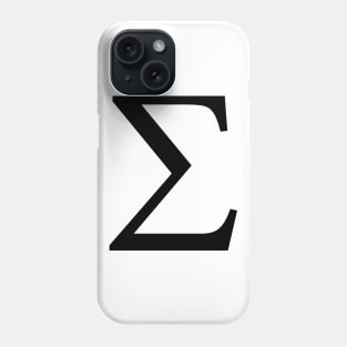 Black Sigma Phone Case