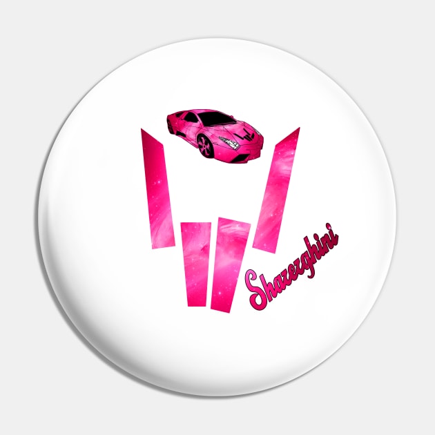 Sharerghini Pink Galaxy Pin by NewMerch