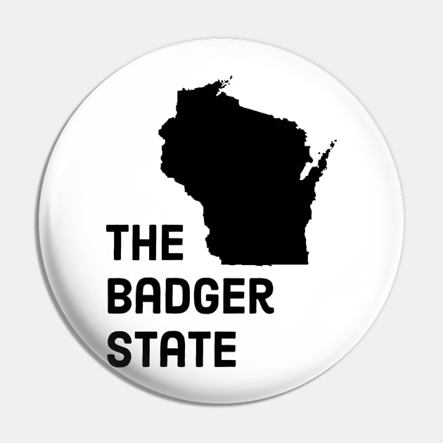 Wisconsin - The Badger State Pin by whereabouts