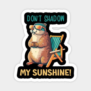 Funny Groundhogs Day Don't Shadow My Sunshine Magnet