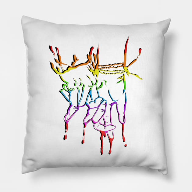 LGBTQ PDA Pillow by georgiagoddard