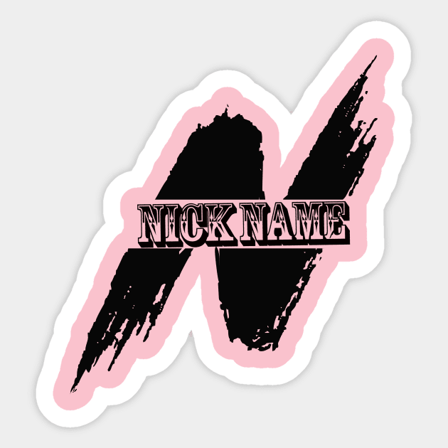 Nickname Stickers, Unique Designs