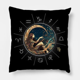 ZODIAC Virgo - Astrological VIRGO - VIRGO - ZODIAC sign - Van Gogh style - 2 Pillow