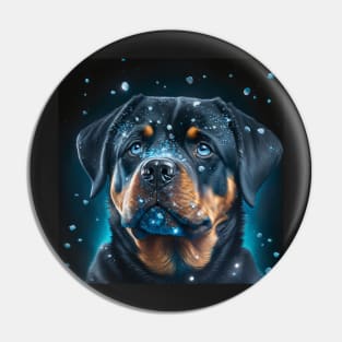 Shimmering Rottweiler Puppy Pin