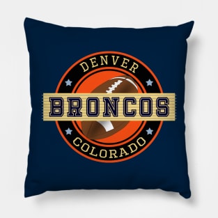 Denver Broncos Football Team Colorado Pillow