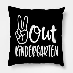 Peace Out Kindergarten Pillow