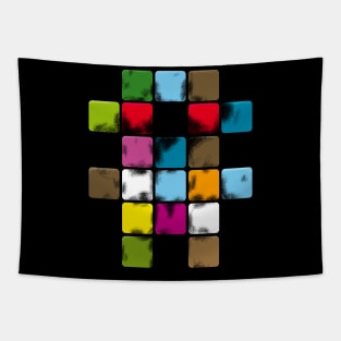 Teddy bear - sci-fi / abstract color Tapestry