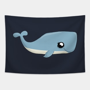 Cute Kawaii Whale Tapestry