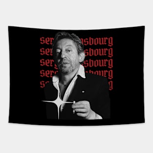 Serge gainsbourg x retro design Tapestry