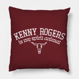 Kenny Rogers Is My Spirit Animal Pillow