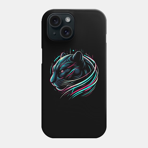 Panther Gaze Phone Case by TaansCreation 