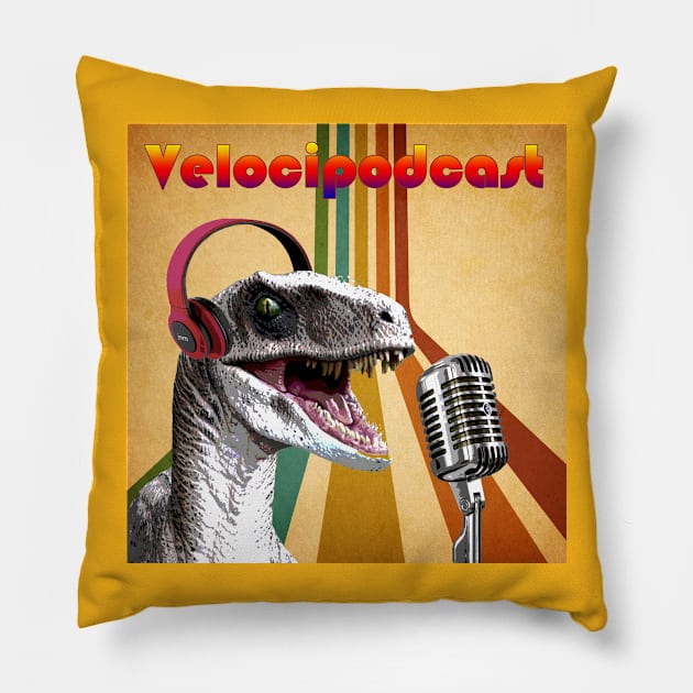 VelociPodcast Pillow by velocipodcast